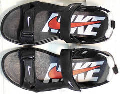 Босоножки найк мужские сандалии из натуральной кожи Nike 40-3 Leather Black.