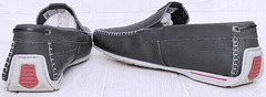 Летние мокасины туфли мужские кожаные Pegada 140721-10 Ash Blue.