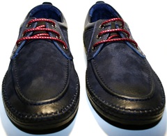 Синие мужские туфли Luciano Bellini 32011-00