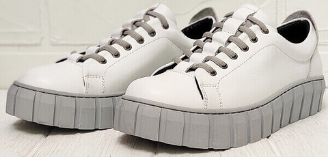 Женские кроссовки на платформе стиль кэжуал Guero G146 508 04 White Gray.