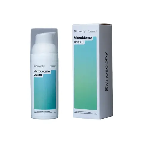 SkinoSophy Крем с пребиотиками и пептидами для восстановления микробиома кожи, 50 мл | Microbiome cream