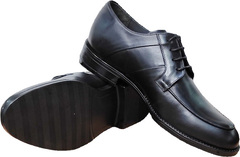 Модные туфли мужские классика Luciano Bellini F823 Black Leather.