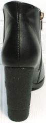 Женские ботильоны на высоком каблуке Jina 5992 Black