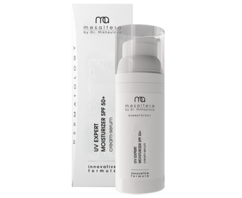 MESALTERA ИННОВАЦИОННАЯ УВЛАЖНЯЮЩАЯ СОЛНЦЕЗАЩИТНАЯ КРЕМ-СЫВОРОТКА 50 мл. | UV EXPERT MOISTURIZER SPF 50+