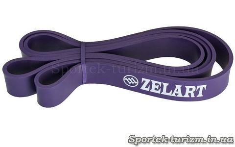 Резина для подтягиваний (силовая лента) Zelard фиолетовая, размером 2000x32x4,5 мм, сопротивление 15-45 кг