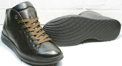 Модные мужские осенние ботинки кеды с толстой подошвой Ikoc 1770-5 B-Brown.