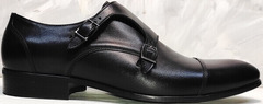Строгие мужские туфли без шнурков Ikoc 2205-1 BLC.