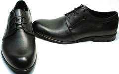 Черные классические туфли под костюм мужские Ikoc 060-1 ClassicBlack.