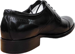Мужские модные туфли кожаные Rossini Roberto 2YR1158 Black Leather.