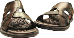 Кожаные шлепки сандалии мужские кожаные Pegada 133156-02 Dark Brown.