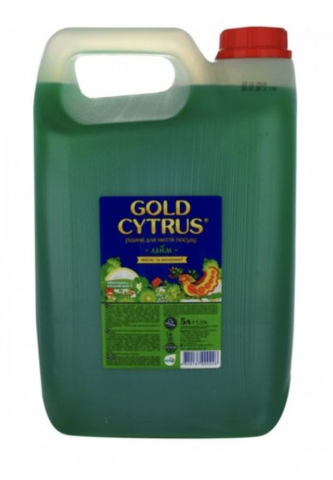 Средство для мытья посуды Gold Cytrus 5 л, Лайм