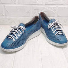 Летние кроссовки спортивные туфли женские smart casual Wollen P029-2096-24 Blue White.
