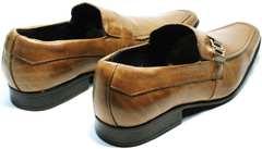 Классические туфли под джинсы мужские Mariner 12211 Light Brown.