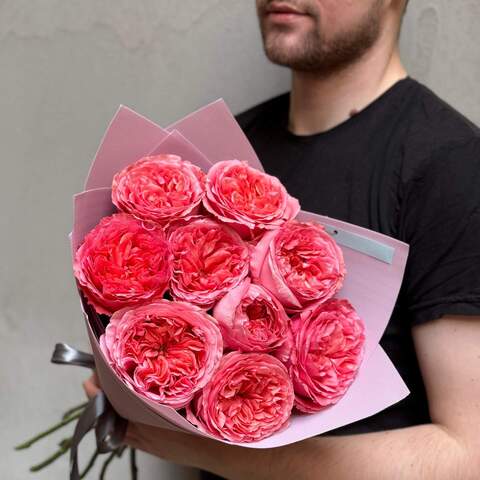 Photo of Bouquet of 9 Candy X-Pression roses «Pink Expression»