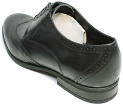 Мужские туфли из натуральной кожи классика Ikos 1157-1 Classic Black.