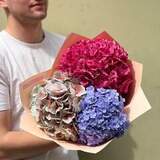 Photo of 3 hydrangeas in a bouquet «Bright berries»