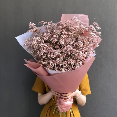 25 pale pink Gypsophila, A bouquet of 25 branches of pink gypsophila