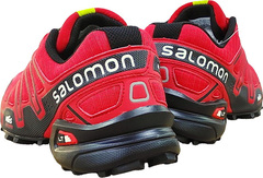 Мужские осенние кроссовки саломоны Salomon Speedcross 3 A-2054 Red Black.