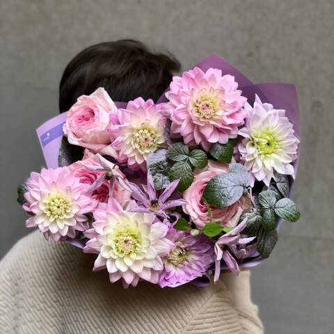 Photo of Delicate bouquet in lilac shades «Lavender Patterns»