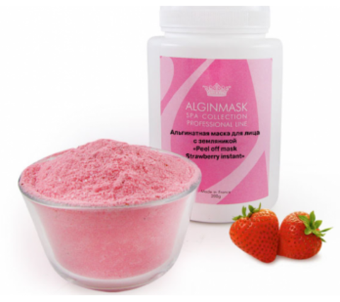 Альгинатная маска для лица с земляникой PO mask Strawberry instant, Alginmask