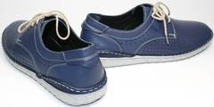 Синие мужские туфли летние Komcero 9Y8944-106.