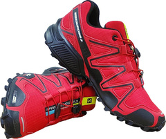 Salomon кроссовки мужские красные Salomon Speedcross 3 A-2054 Red Black.