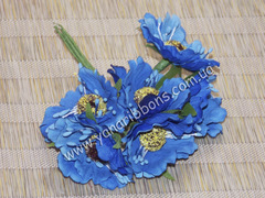 Букет цветов Дикий мак синий
