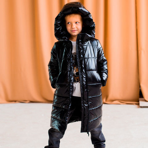 Детское, подростковое зимнее пальто для мальчика
