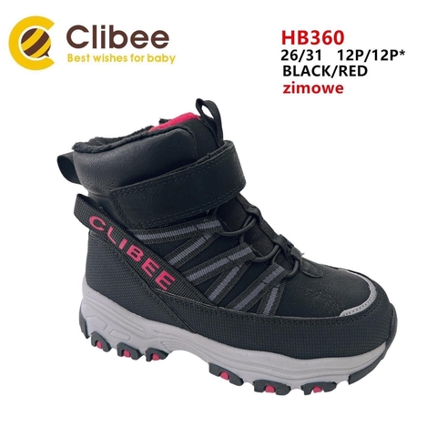 Clibee (зима) HB360 Black/Red 26-31