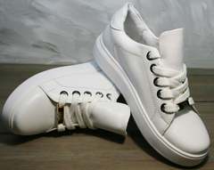 Белые кроссовки для девушек Molly shoes 557 Whate