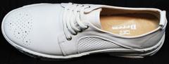 Женские стильные туфли городские кроссовки женские Derem 18-104-04 All White