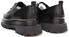 Женские кожаные туфли на платформе Marani magli M-237-06-18 Black.