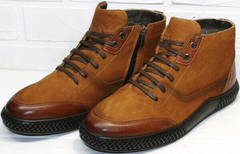 зимние ботинки мужские кожаные