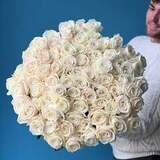 Photo of 75 white roses «Playa blanca»