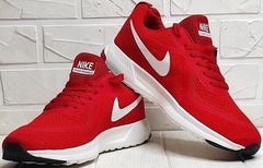 Красные кроссовки найк мужские Nike Zoom Pegasus Red White.