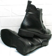 Осенние полуботинки черные женские Tina Shoes 292-01 Black.