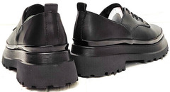 Кожаные туфли женские на платформе Marani magli M-237-06-18 Black.