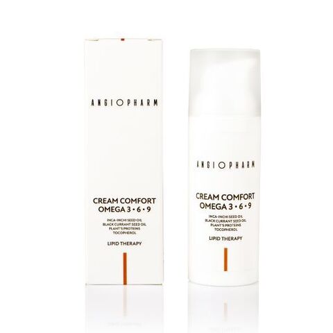 ANGIOPHARM КРЕМ-КОМФОРТ С КОМПЛЕКСОМ ОМЕГА 3–6–9, 50 мл. | CREAM–COMFORT OMEGA 3–6–9