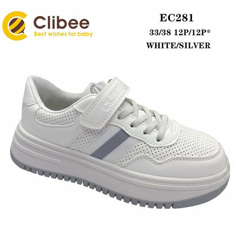Clibee EC281 White/Silver 33-38