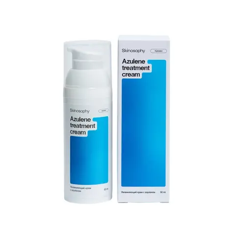 SkinoSophy Увлажняющий крем с азуленом, 50 мл | Azulene treatment cream