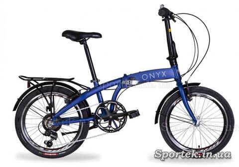 Складной алюминиевый велосипед Dorozhnik Onyx 2022 - синий