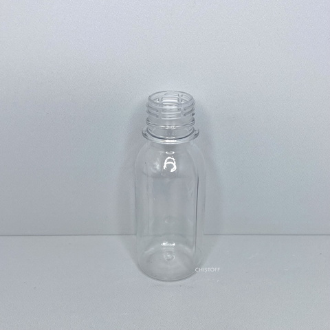 Бутылка 100 мл с узким горлом ø 28 мм прозрачная