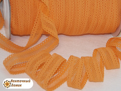 Резинка ажурная для повязок оранжевая  ширина 16 мм