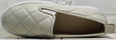 Бежевые туфли слипоны женские осень Alpino 21YA-Y2859 Cream.