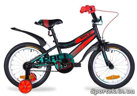 Велосипед Formula RACE 2021 - черно-красный с бирюзовым