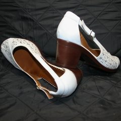 Белые туфли босоножки Marani Magli 031 405 White.