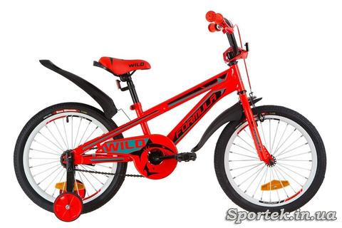 Детский велосипед Formula Wild - красно-бирюзовый