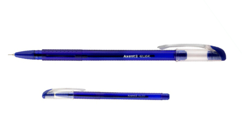 Ручка шариковая маслянная Axent Flow 0,7 мм синяя (АВ1054-А)