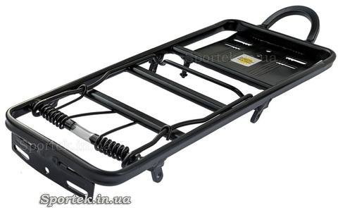 Багажник алюминиевый черный с пружиной (35 х 12.5 см)