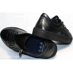 Спортивные туфли мужские натуральная кожа Ікос 1528-1 Black